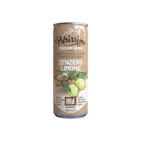 ACQUA ZENZERO E LIMONE ML 250 LATTINA DECA FOOD
