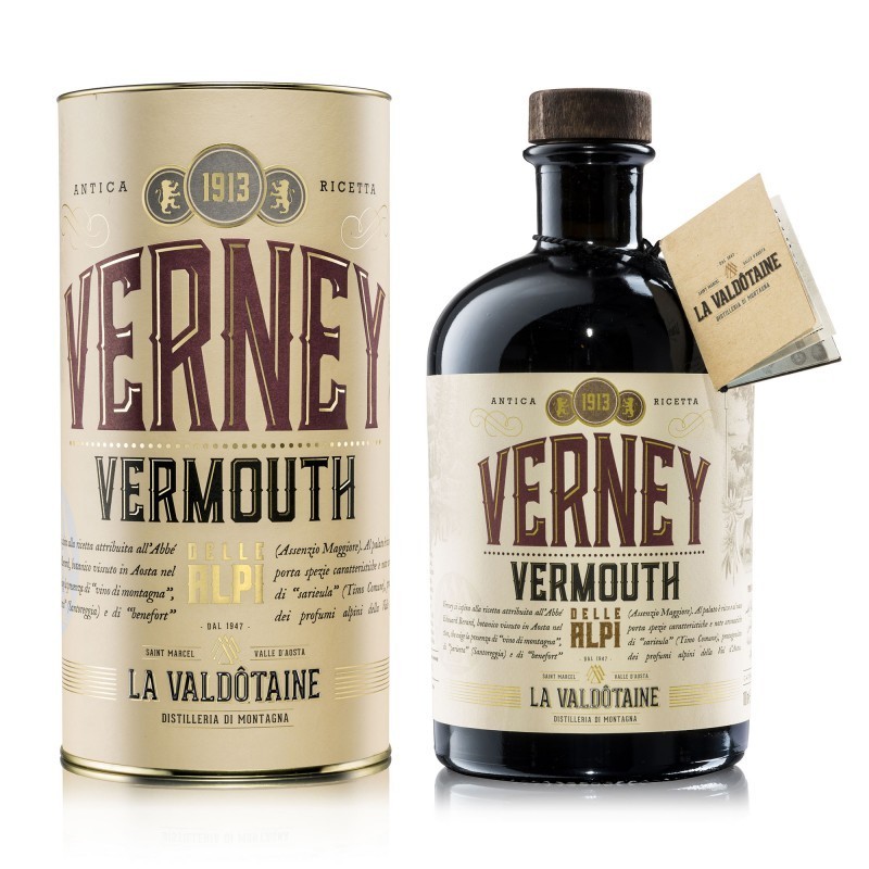 VERMOUTH VERNEY LA VALDOTAINE LT. 1 GIFT TUBO VERMOUTH VERNEY LA VALDOTAINE LT. 1 GIFT TUBO