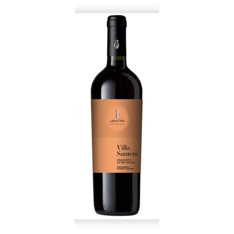 PRIMITIVO DI MANDURIA VILLA SANTERA DOC CL.75 LEONE DE CASTRIS PRIMITIVO DI MANDURIA VILLA SANTERA DOC CL.75 LEONE DE CASTRIS